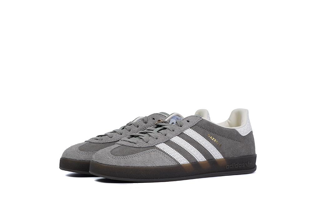 PK GOD Adidas Gazelle Indoor Grey White RETAIL MATERIALS READY TO SHIP